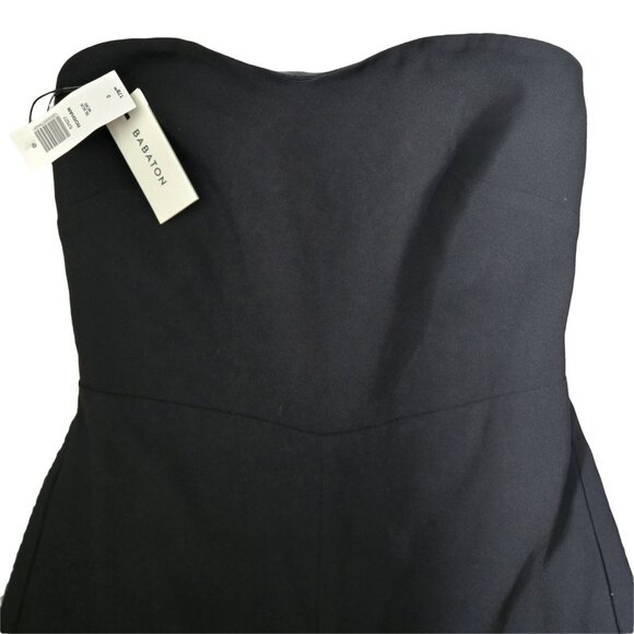 NWT Aritzia BABATON Roshan Black Cropped Leg Jumpsuit 0 - Picture 3 of 8